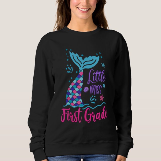 Sweatshirt Petite Miss 1ère Année Filles Retour À L'École Che (Devant)