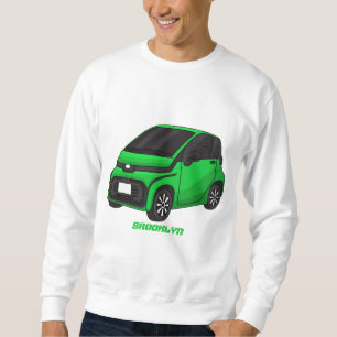Sweatshirt Petite voiture verte de taille micro