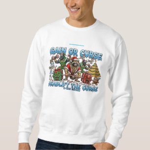 Sweatshirt Pharaon égyptien drôle Raton laveur Père Noël Noël