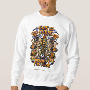 Sweatshirt Pharaon Lion Mummy Égyptien Drôle Halloween Gym Dé