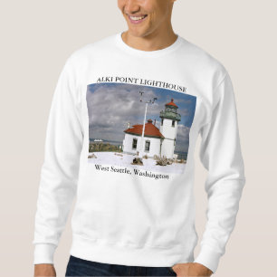 Sweatshirt Phare de point d'Alki, Seattle occidental,