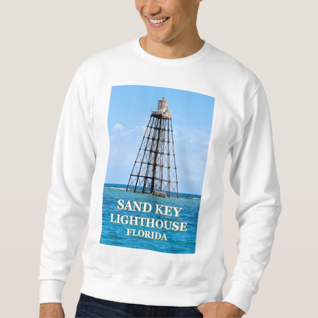 Sweatshirt Phare de Sand Key, Key West Florida Keys (Devant)