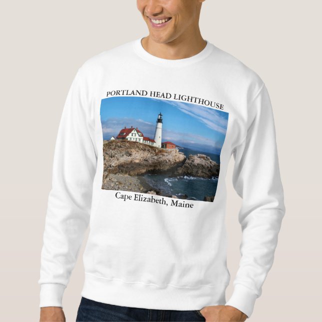 Sweatshirt Phare principal de Portland, cap Elizabeth Maine (Devant)