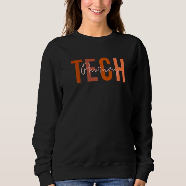 Sweatshirt Pharmacy Technician Week Retro Pharmacy Tech Appre (Devant)