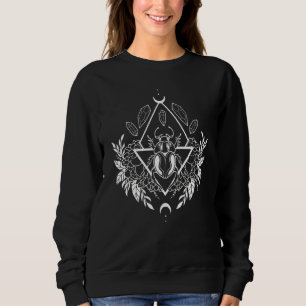 Sweatshirt Phases de lune d'abeille miel Crystals style punk 