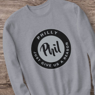 Sweatshirt Philadelphie Passion Ville Vintage Noir rétro
