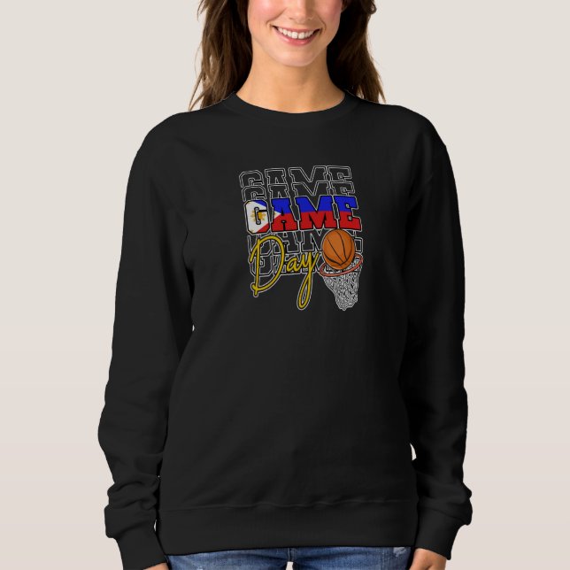 Sweatshirt Philippines Filipino Sport Basketball Basket Ball  (Devant)