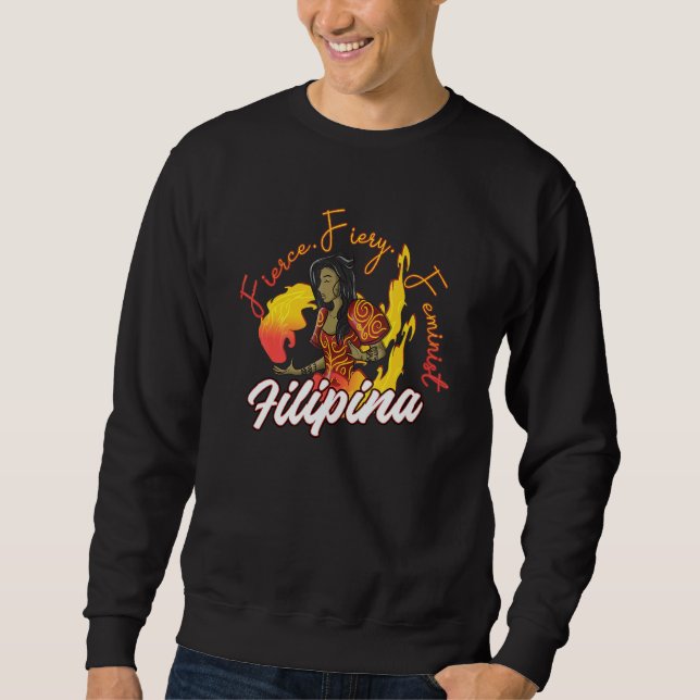 Sweatshirt Philippines Pinay Filipina Pride Proud Flag Beauti (Devant)
