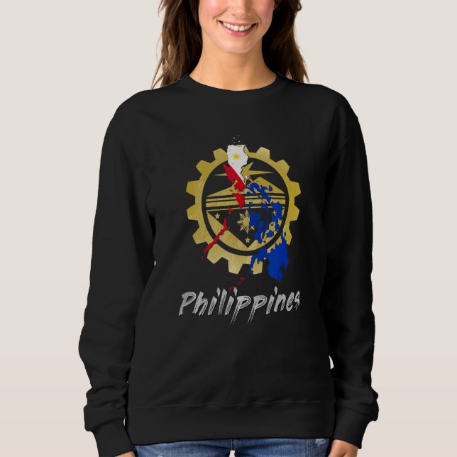 Sweatshirt Philippines Pinay Filipino Pride Country Flag Isla (Devant)