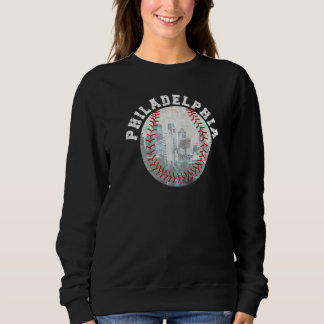 Sweatshirt Philly Cityscape Baseball Philadelphia Skyline