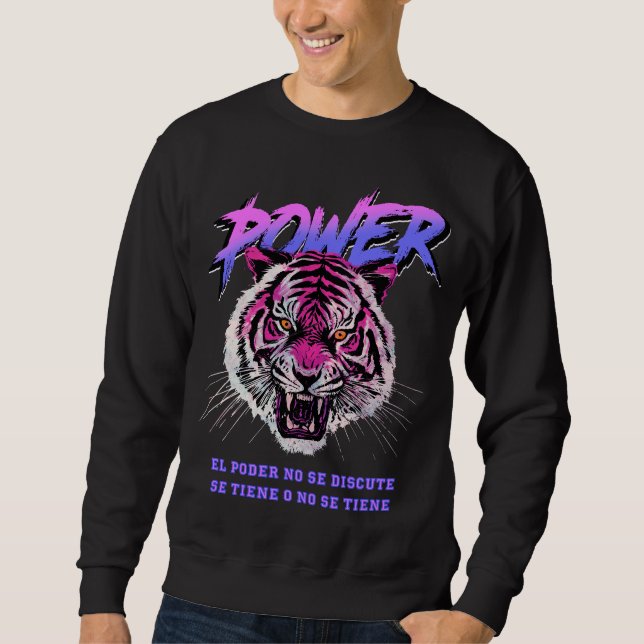 Sweatshirt Philosophie de puissance Vaporwave (Devant)