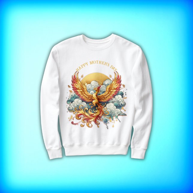 Sweatshirt Phoenix dans les nuages Bonne fête des mères | (Créateur téléchargé)