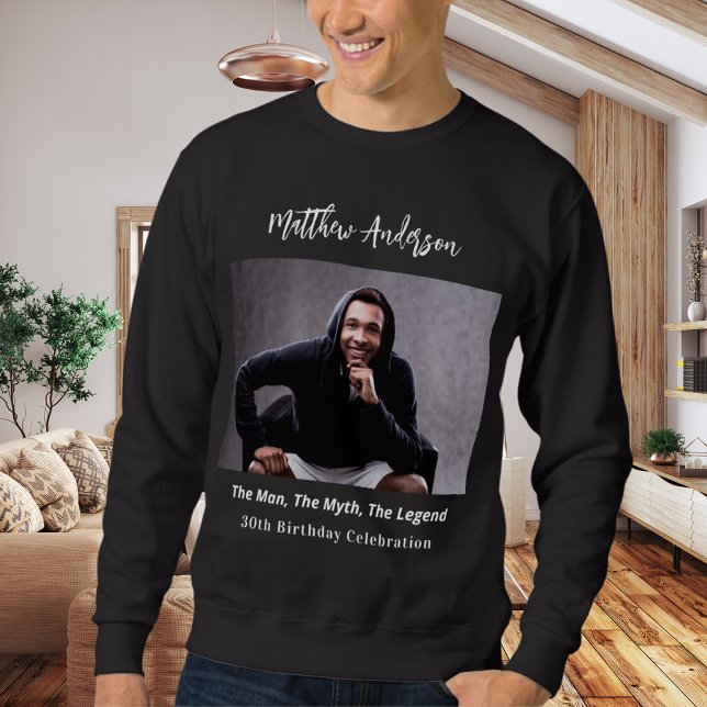 Sweatshirt Photo d'anniversaire homme mythe légende nom amusa (Créateur téléchargé)