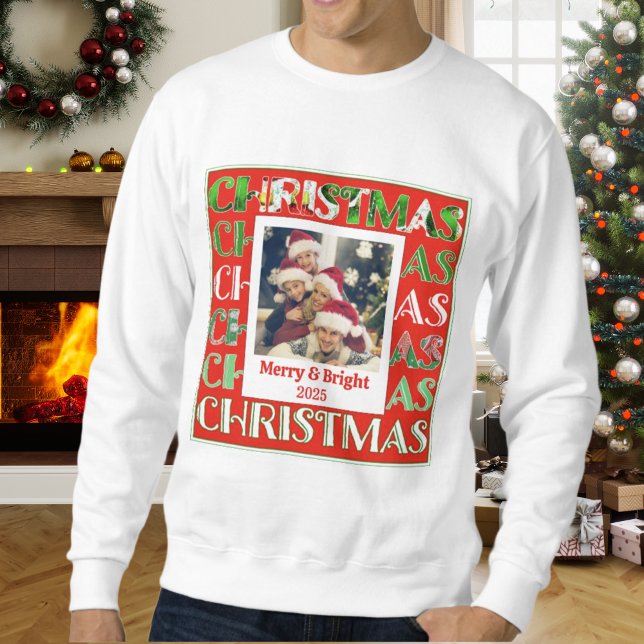 Sweatshirt Photo de famille de Noël personnalisée (Créateur téléchargé)