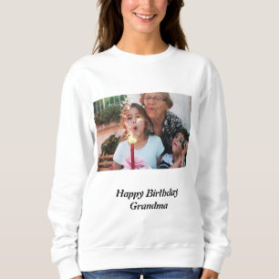 Sweatshirt Photo de grand-mère d'anniversaire sur mesure