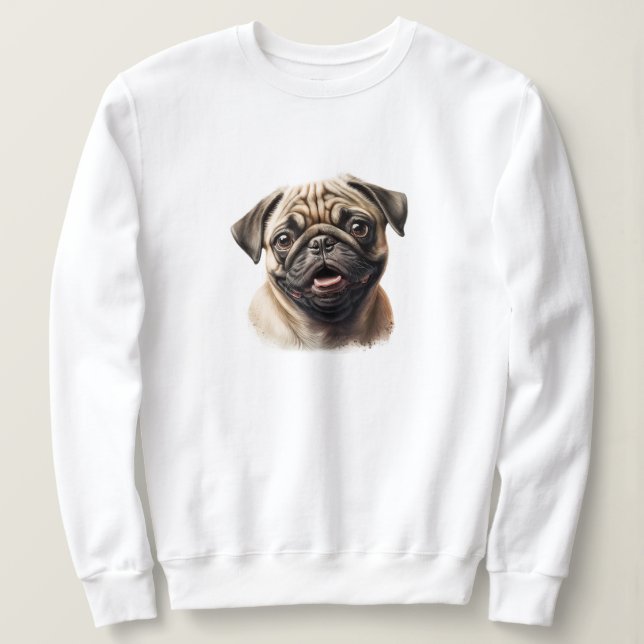 Sweatshirt Photo de maman de compagnie Chien personnalisé Cad (Design devant)