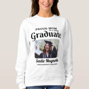 Sweatshirt Photo de Maman Fièr d'un Diplômé 2026 sur mesure