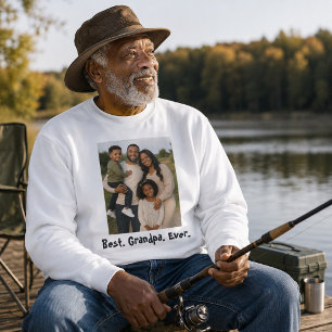 Sweatshirt Photo du meilleur grand-père : enveloppé d'amour 