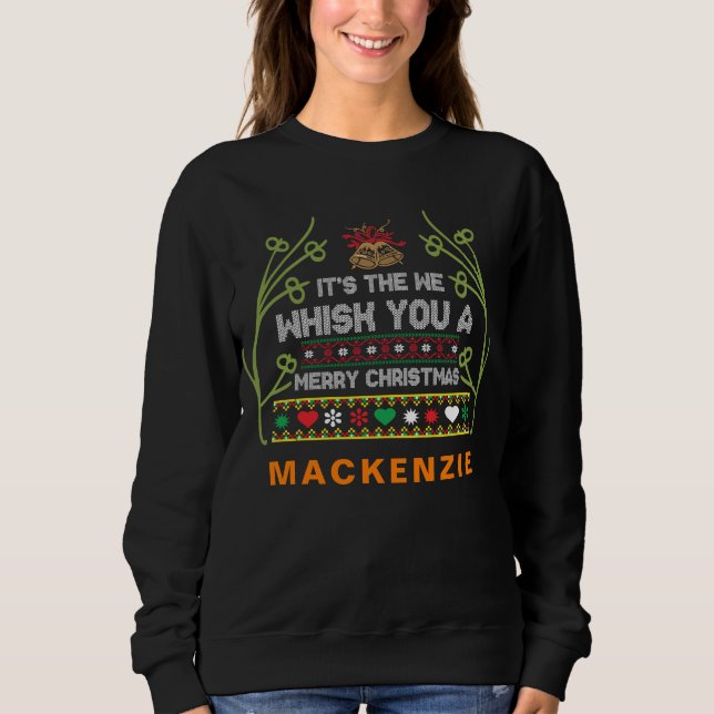 Sweatshirt Photo et nom personnalisés Femmes personnalisées D (Devant)