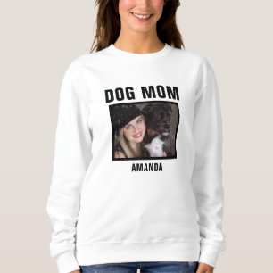 Sweatshirt Photo personnalisée de la maman du chien