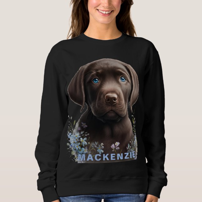 Sweatshirt Photo personnalisée et nom Femme Personnalisée Ani (Devant)