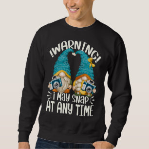 Sweatshirt Photographe Gnomes Avertissement Je Peux Le Regard