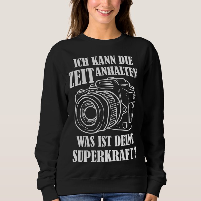 Sweatshirt photographer photography camera gadget (Devant)
