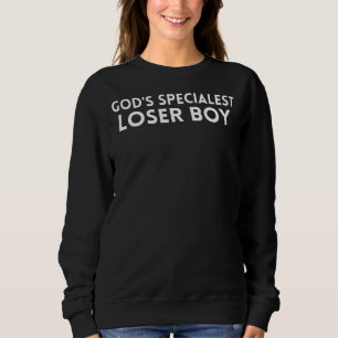 Sweatshirt Phrase Eglise Christian Dieu le garçon perdant le