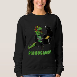 Sweatshirt Pianist Dinosaur Music Instrument Pianosaure Pian