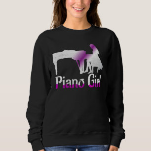Sweatshirt Piano Girl musicien Pianiste