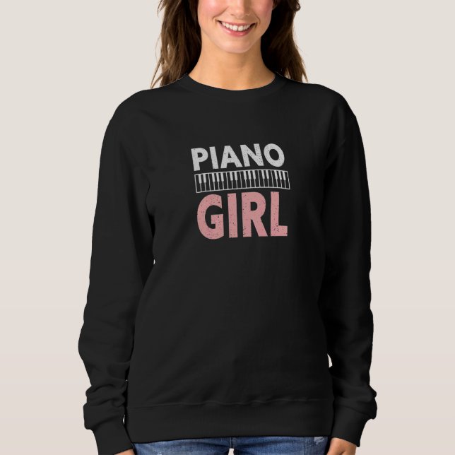 Sweatshirt Piano Joueuse Piano Joueuse Piano (Devant)