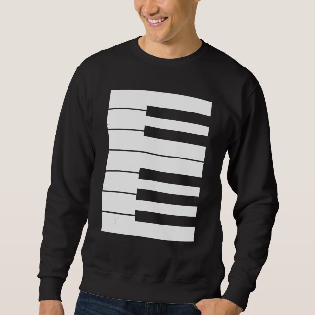 Sweatshirt Piano keyboard octave perfect it outfit for pianis (Devant)