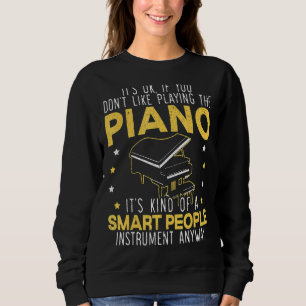 Sweatshirt Piano Lecteur Musicien Instrument de musique Piani