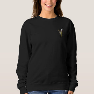Sweatshirt Pic vert Oiseau Cuisine Chapeau de Chef Cuisine Bi
