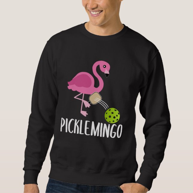 Sweatshirt Pickleball Player Paddleball  Picklemingo Pink Fla (Devant)