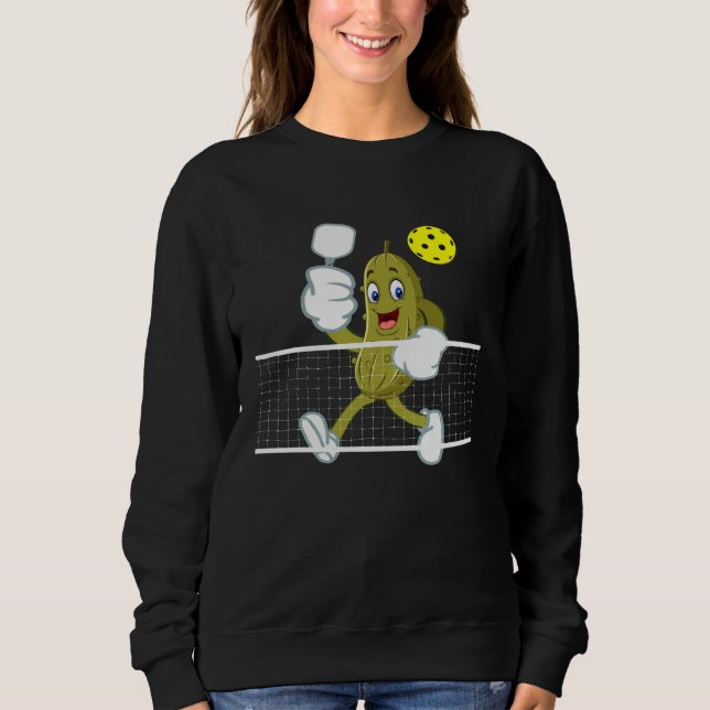 Sweatshirt PICKLEBALL Playing Pickleball BIG DILL Team Pickle (Devant)