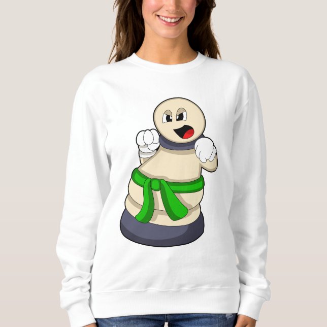 Sweatshirt Pièce d'échecs Patrouille aux échecs (Devant)