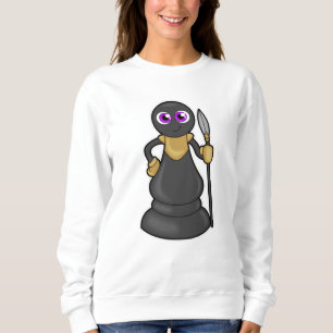 Sweatshirt Pièce d'échecs Pion à l'échec avec Spear