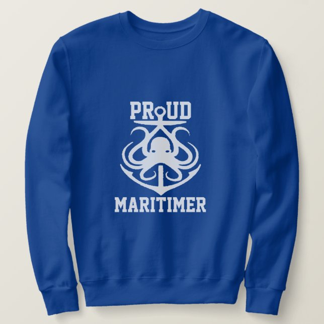 Sweatshirt Pied d'ancre de maritimer Fiers route du phare de  (Design devant)