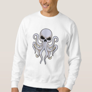 Sweatshirt Pieuvre avec 8 bras et crâne
