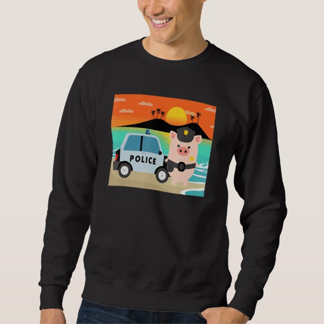 Sweatshirt Pig Cop, Hog Lover, Funny Farm Animal Lover For Me (Devant)
