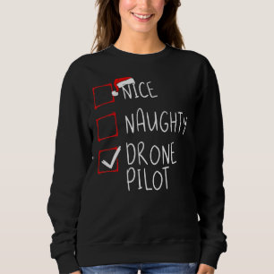 Sweatshirt Pilote de Christmas List Santa Clau
