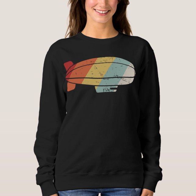 Sweatshirt Pilote de dirigeable Rétro Dirigeable, dirigeable  (Devant)