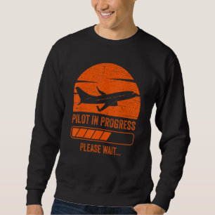 Sweatshirt Pilote pour enfants en cours de futur pilote jouet