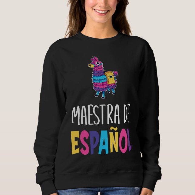 Sweatshirt Pinata Spanish Teacher Regalos Para Bilingue Teach (Devant)