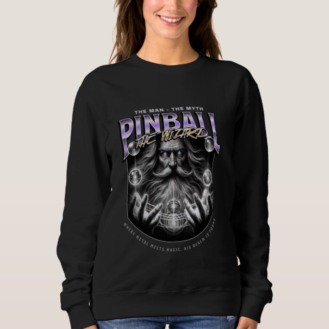 Sweatshirt Pinball L'Homme Le Mythe L'Assistant Drôle (Devant)