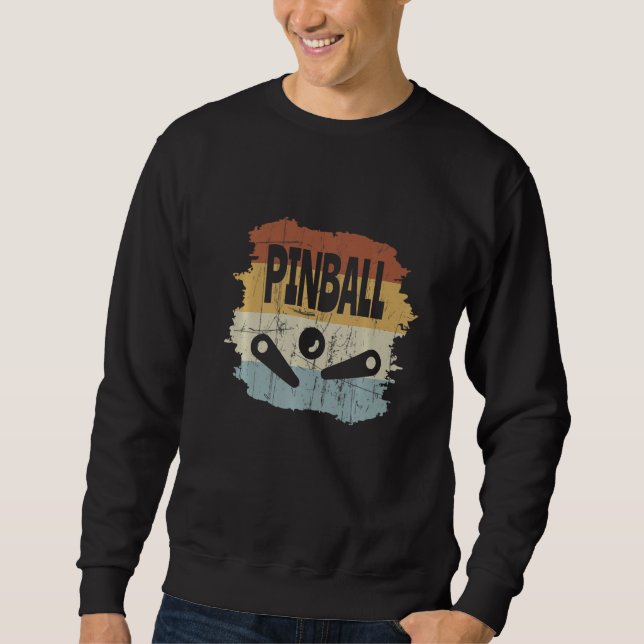 Sweatshirt Pinball retro vintage look Premium (Devant)