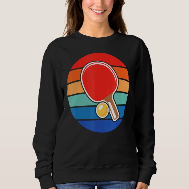 Sweatshirt Ping Ping Design Rétro Sunset Ping (Devant)