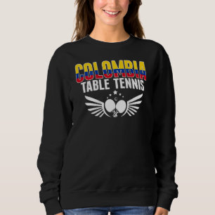 Sweatshirt Ping Pong Colombie Supporters de Tennis de Table