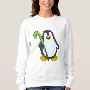 Sweatshirt Pingouin à Hockey avec chauve-souris de hockey